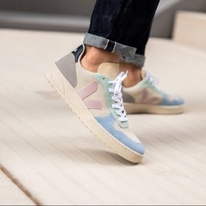 Veja V10 Suede Sneakers Colorblock
